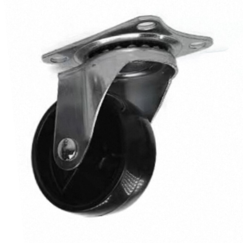 Light_Duty Swivel Caster, 1.65 in Wheel, Load 66 lb, Installation Height 2.52 in, Pkg Qty 2