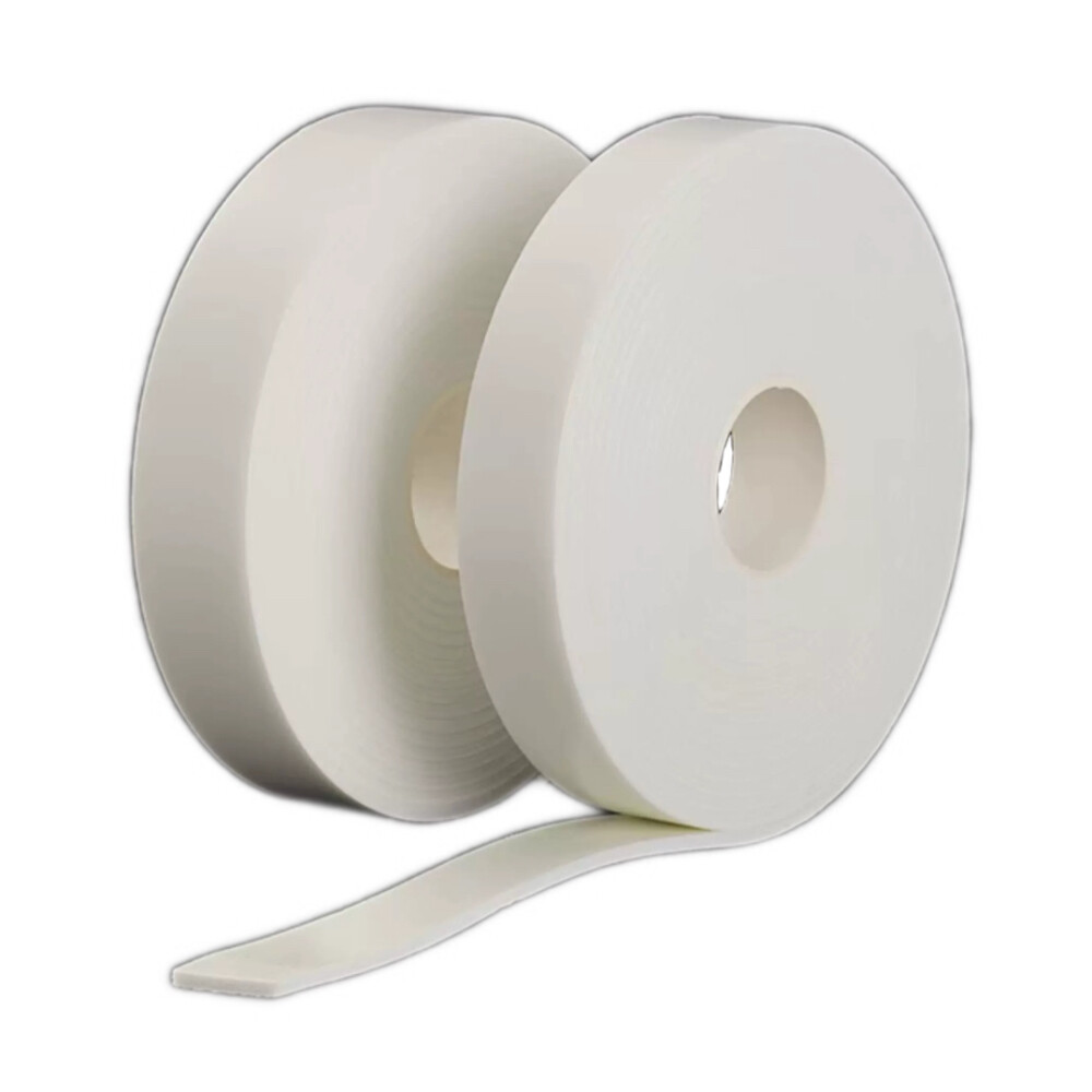 Double Sided Foam Tape, White, 0.08 in Thickness, 1.18 in Width, 32.8 ft Length, Pkg Qty 10