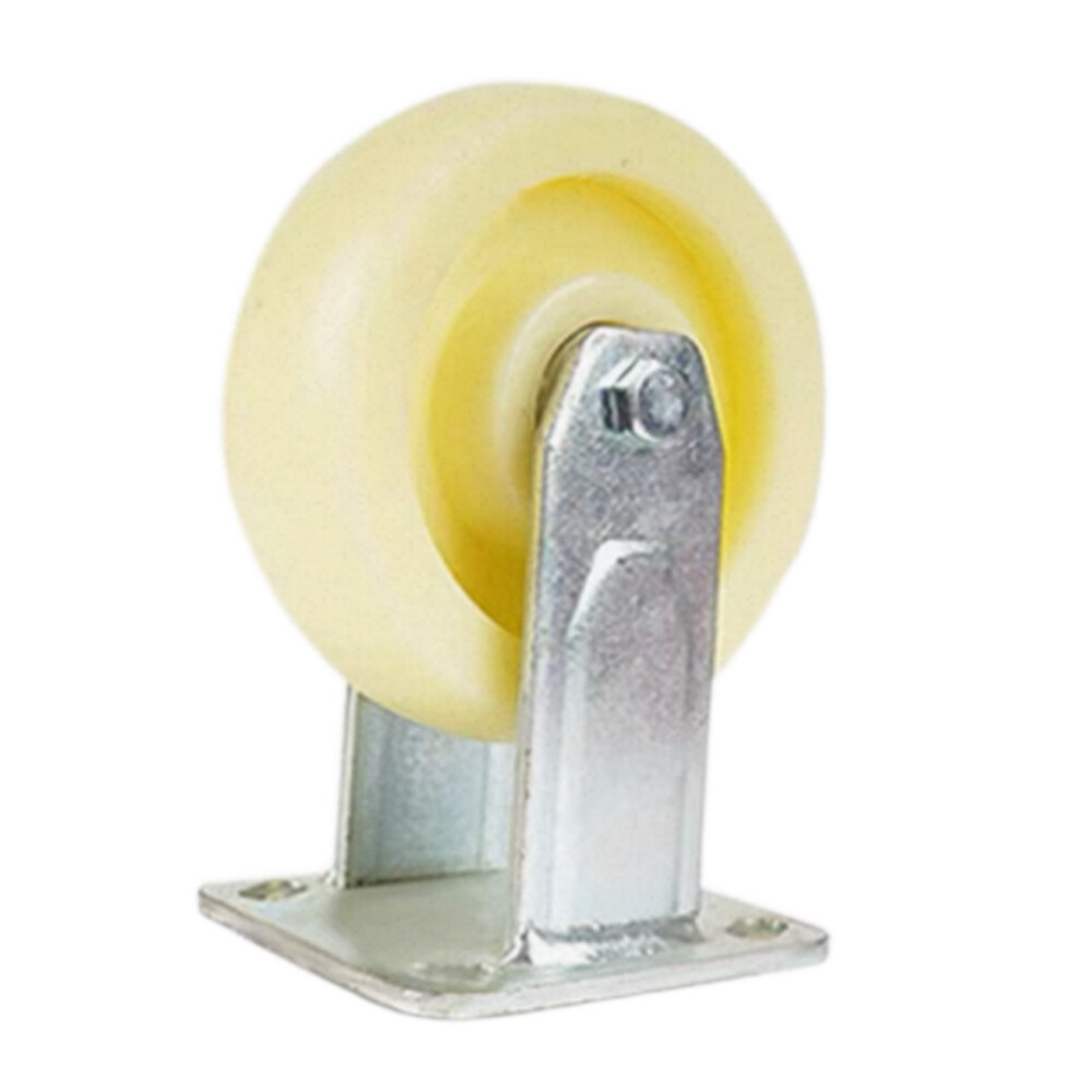 Heavy_Duty Swivel Caster, 8 in Dual_Axle Nylon Wheel, Load 1058 lb, Installation Height 9.45 in