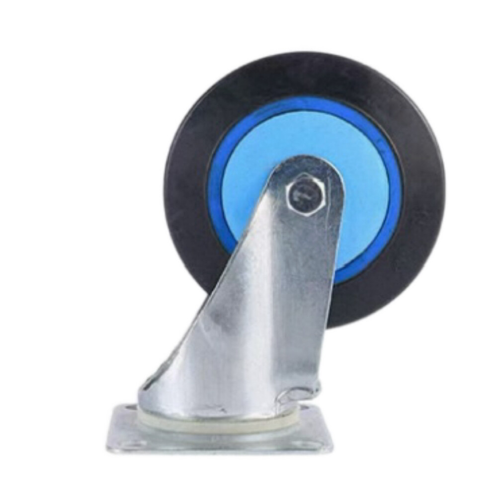 Heavy_Duty Swivel Caster, 5 in Rubber Wheel, Load 661 lb, Installation Height 6.69 in