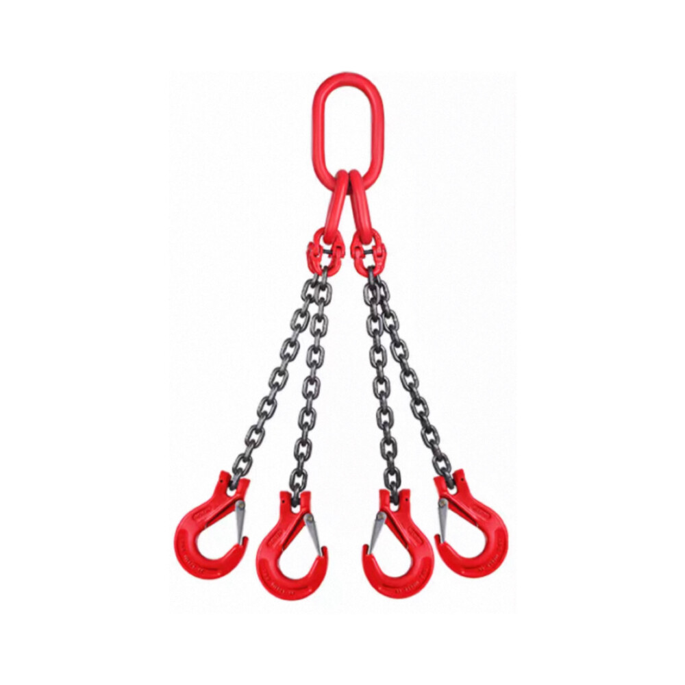 Four_Leg Chain Sling, Load Capacity 11023 lb, Length 6.56 ft