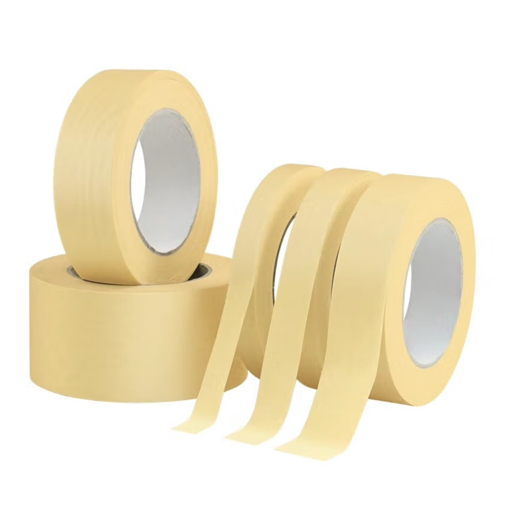 High-Temperature Silicone Masking Tape, Thickness 0.0057 in, Width 0.39 in, Length 137.8 ft