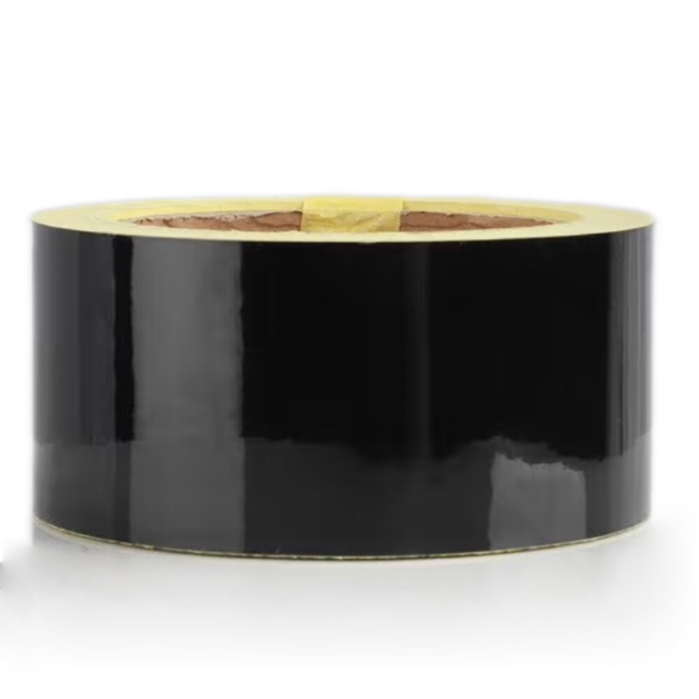 Reflective Warning Tape, Black, Width 19.685 in, Length 150 ft