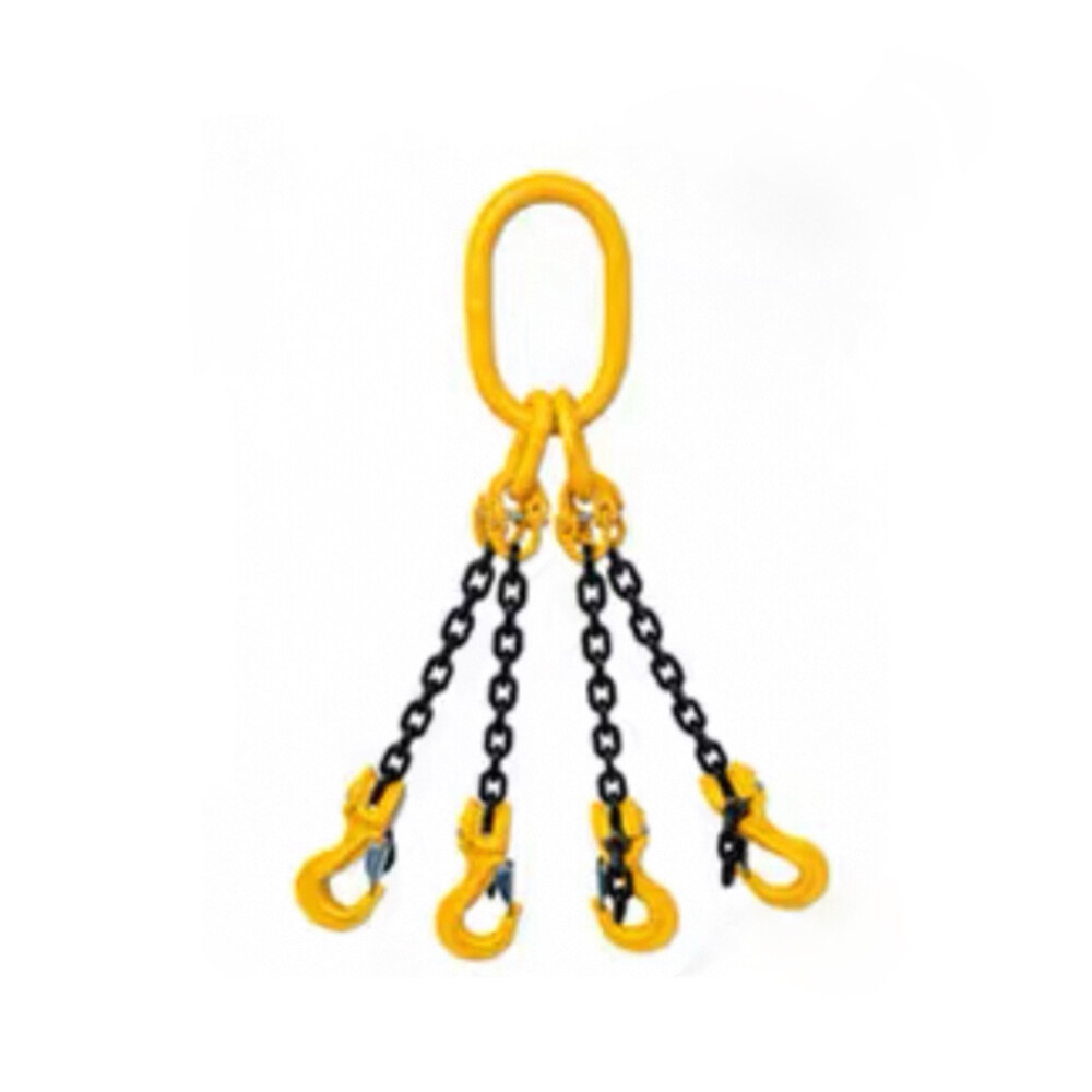Four_Leg Chain Sling, Load Capacity 5202 lb, Angle 0° to 45°, Length 1.64 ft