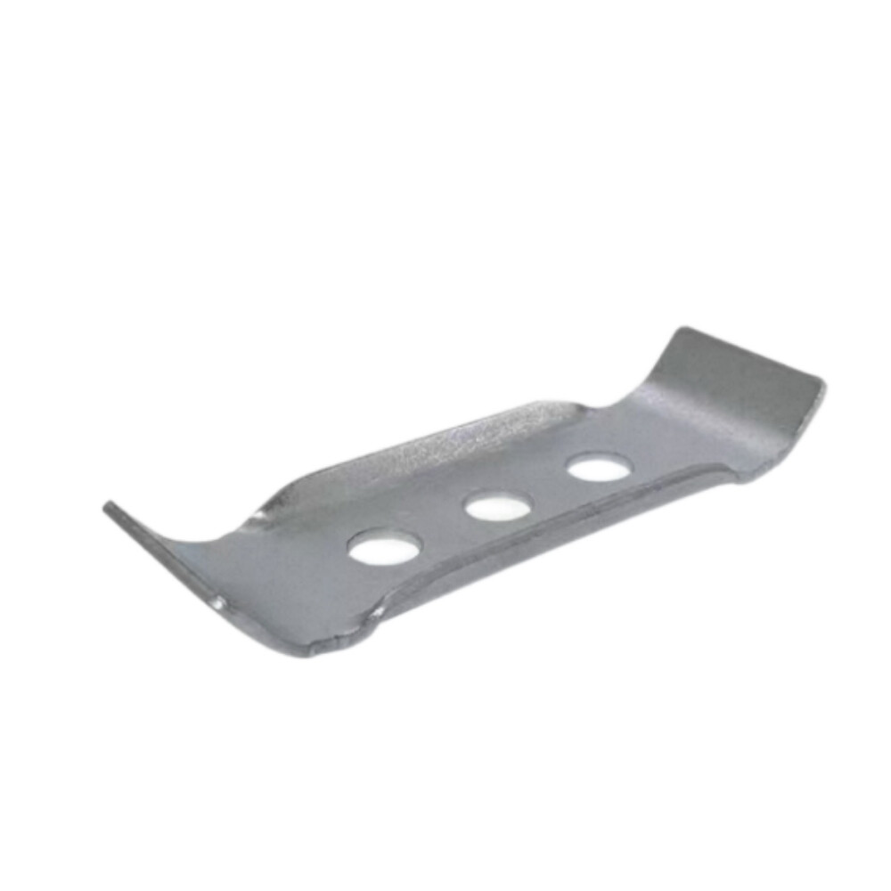 Three_Hole Caster Clamp Plate, White Zinc_Plated, With Screws and Nuts