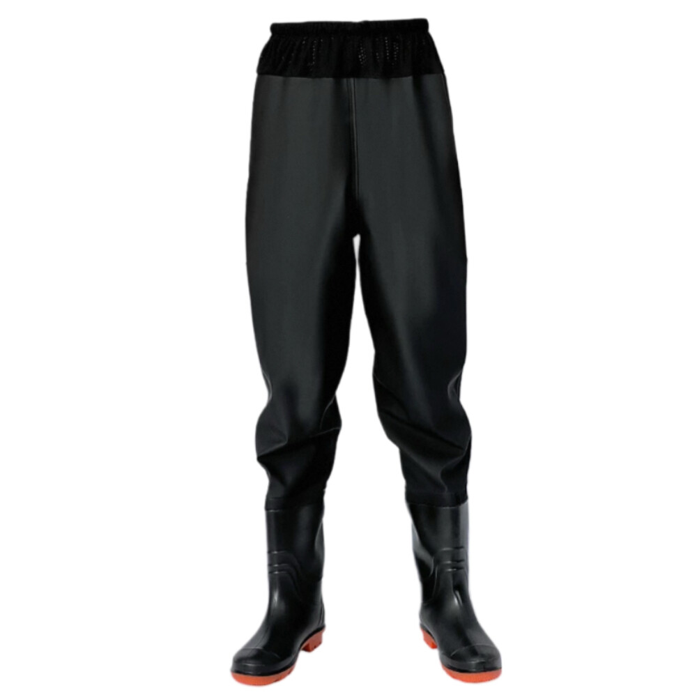 Half body waist high waders AGF340, black color