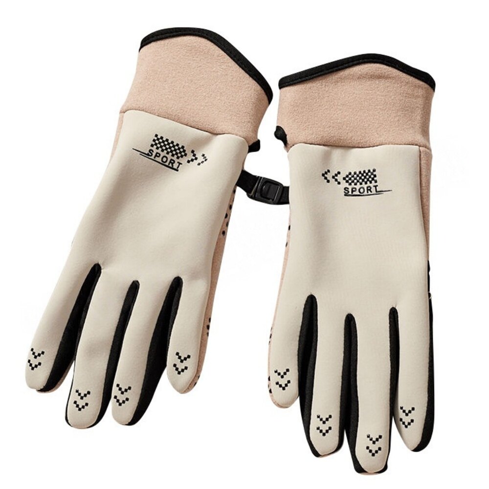Women's Warm Touchscreen Gloves, Beige
