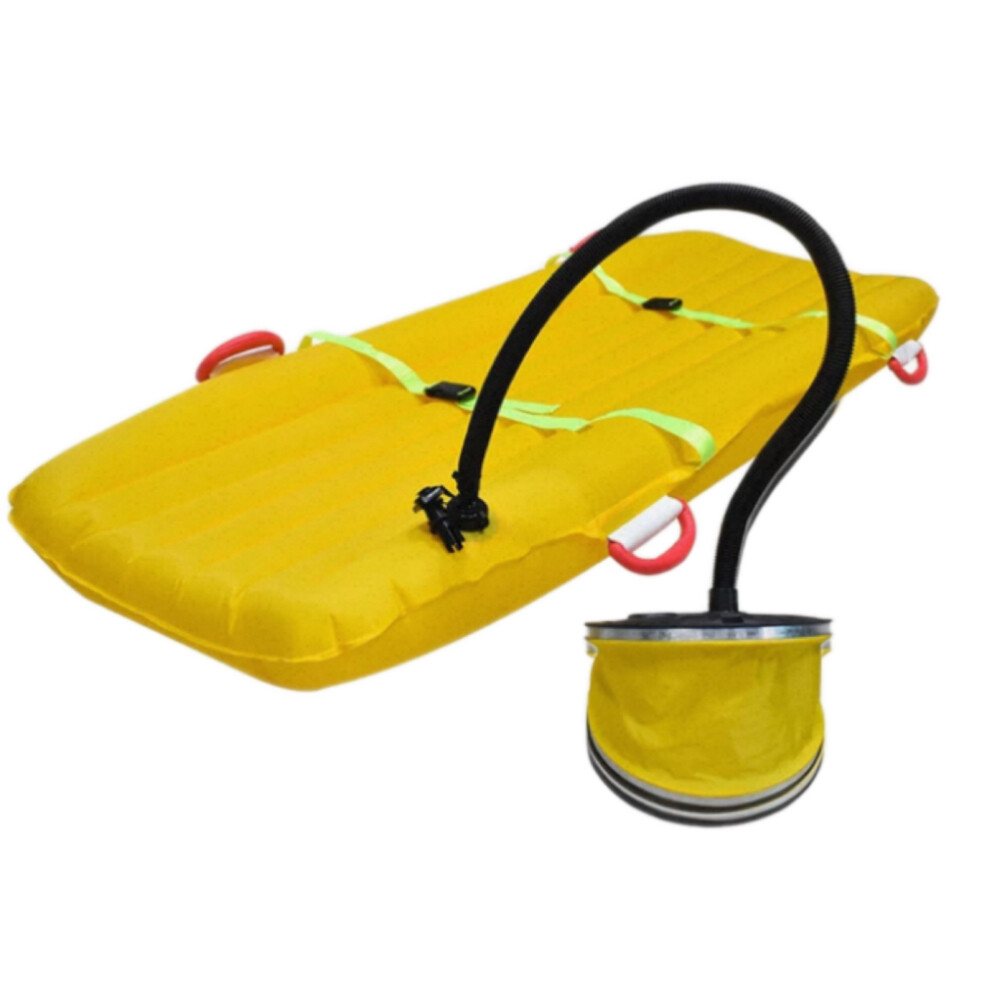 Ambulance 2 Fold Stretcher, Stainless Steel, Oxford Cloth, Deployed Size 78.7 by 20.9 in, Folded Size 38.6 by 7.9 in