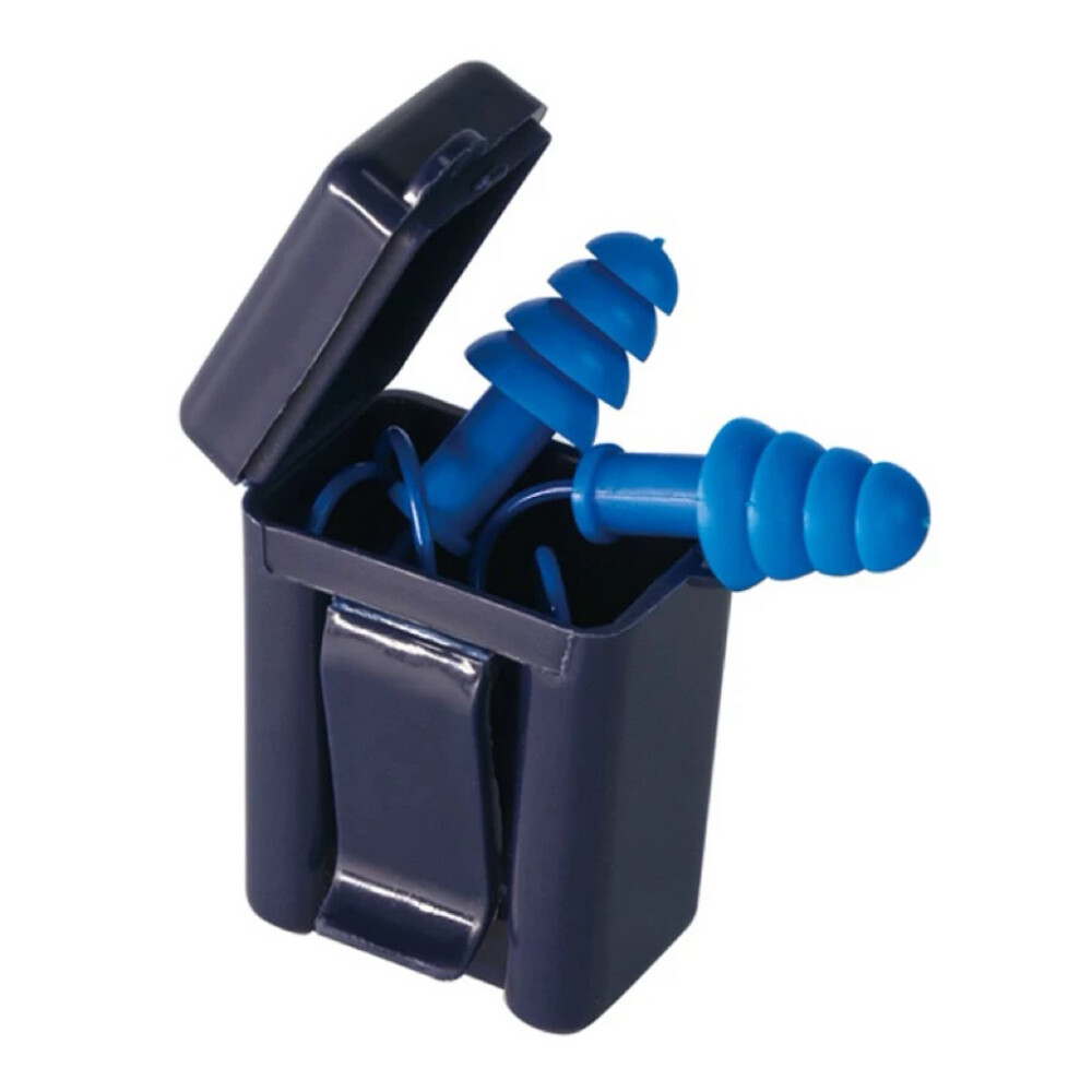 Christmas Tree Shape Reusable Corded Earplugs, Blue, NRR 27 dB, SNR 30 dB