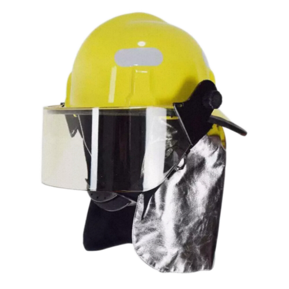 American Style Fire Rescue Helmet, Universal Size, Yellow, 3C Fire Certification