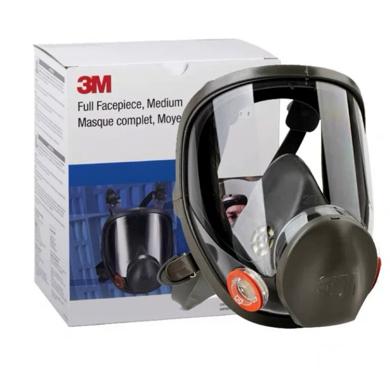 Full Face Respirator Mask, Universal Size, Mask Only, No Filters