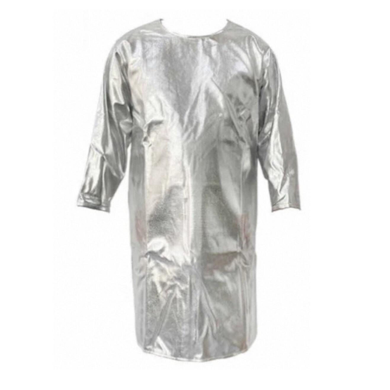 Reflective Aluminum Foil High_Temperature Welding Reversible Coat, Silver, Length 35.43 in