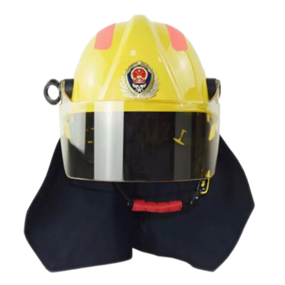 Certified Fire Helmet, Universal Size, Yellow, With 3C Certification