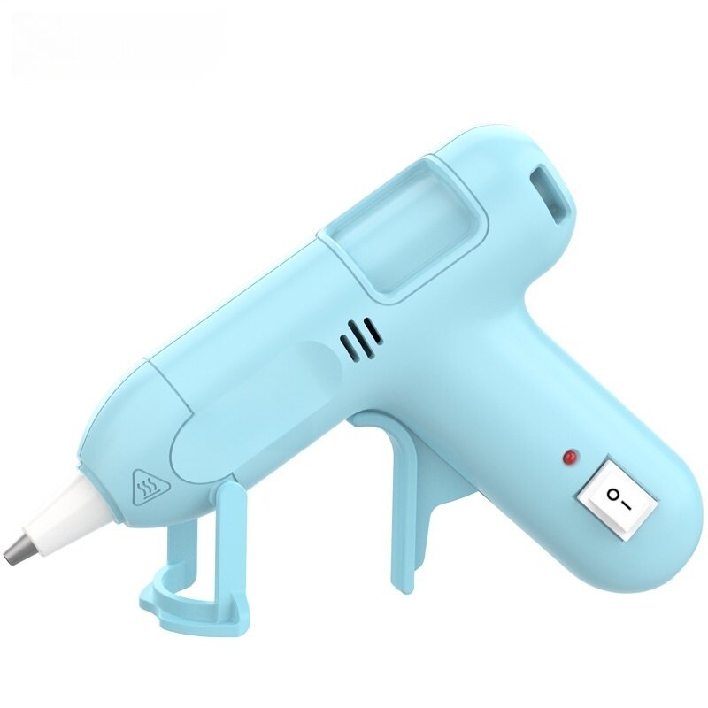 Wireless Hot Melt Glue Gun, 20 W Power, 0.28 in Glue Stick Compatible, 428 F Temperature Control, Blue, Pkg Qty 5