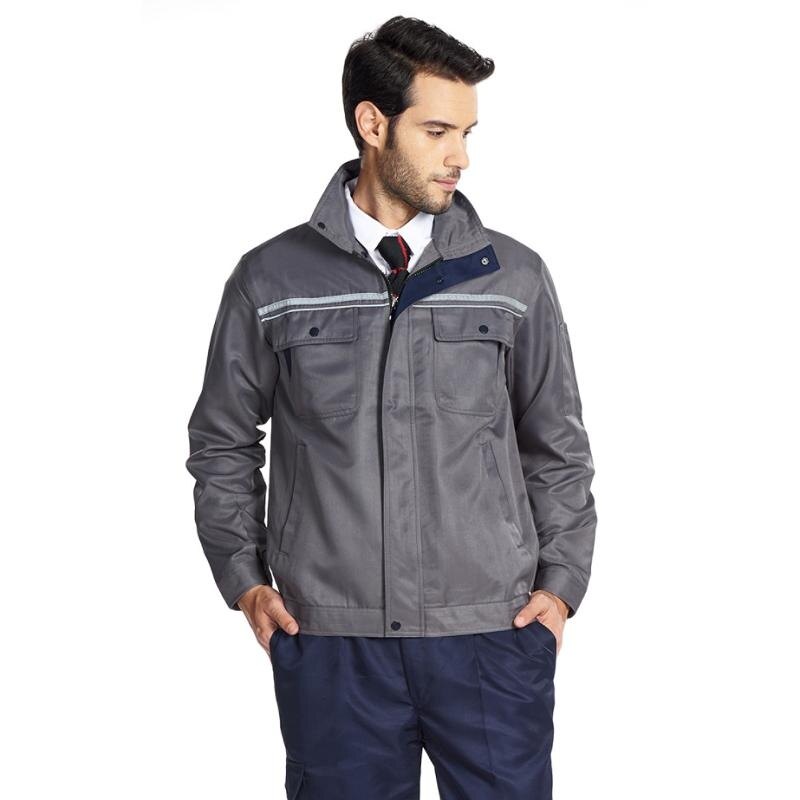 Antistatic Workwear, 80 20 Polyester Cotton Fabric, 7 Pockets, Reflective Safety Design, Zipper Closure