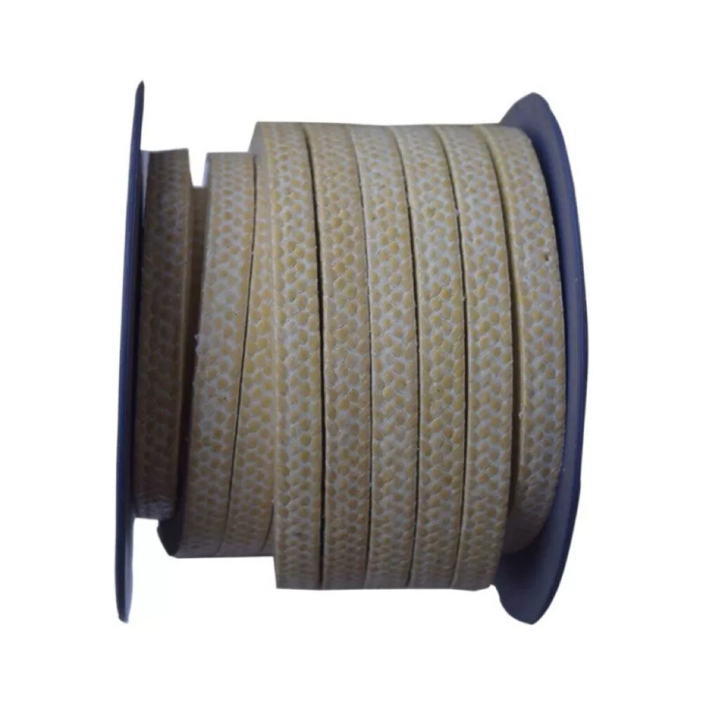 Aramid fiber packing square section zero point seven nine inch by zero point seven nine inch net weight two point two pound customizable sealing material