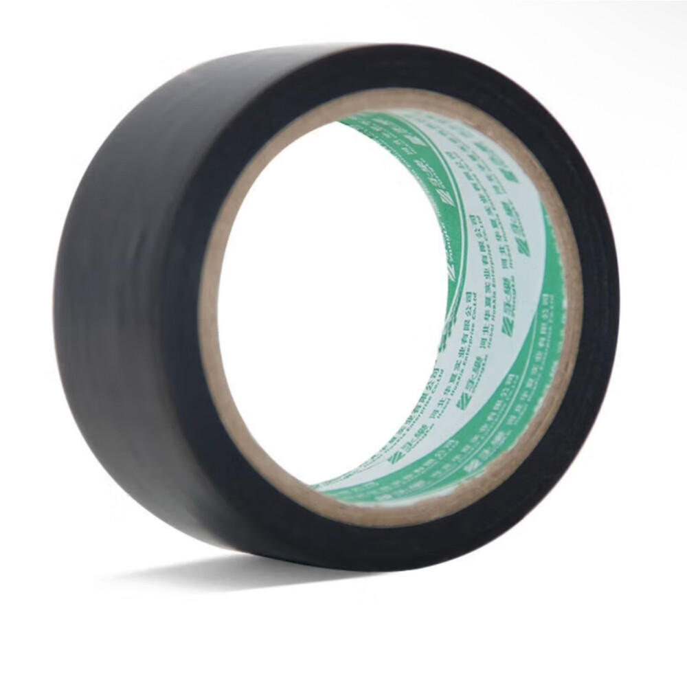 PVC protection tape, black, width one point nine seven inch, length twenty one point eight seven yard