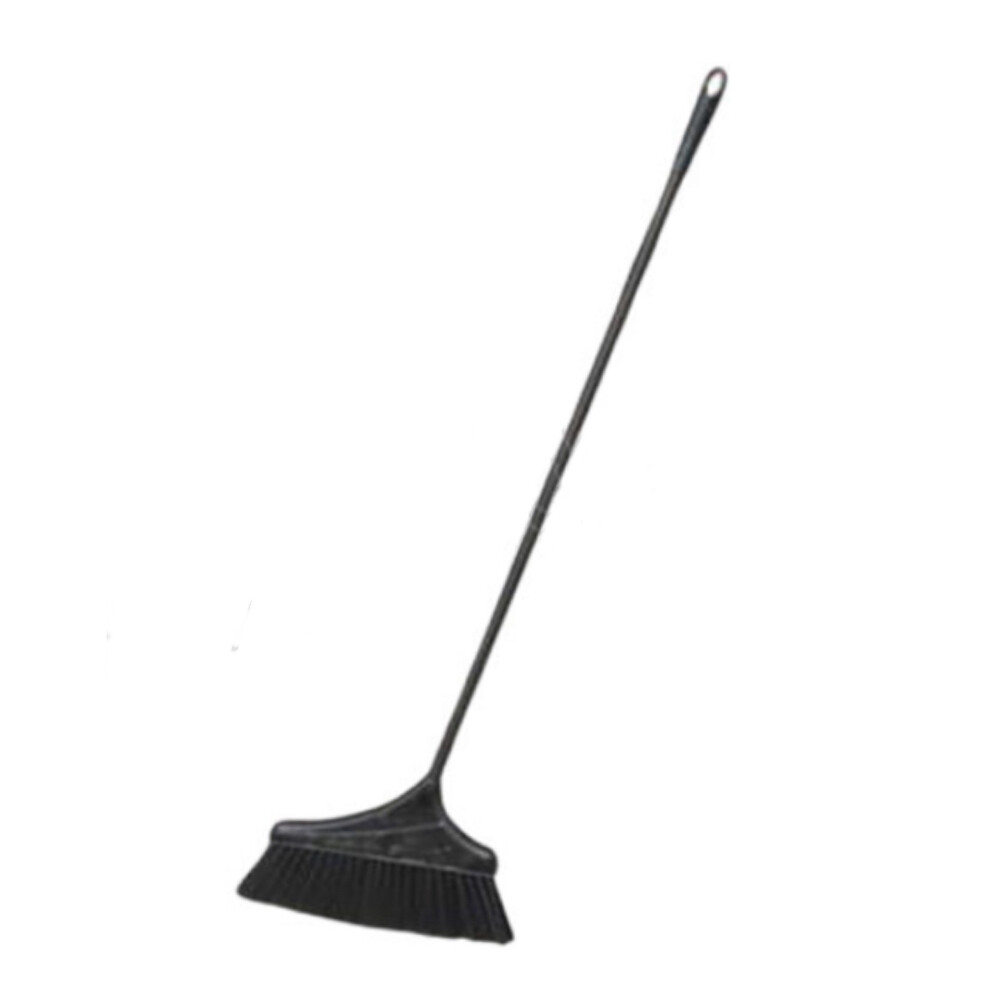 Short handle broom, length between 29.53 inch and 30.71 inch, head width 11.81 inch, black