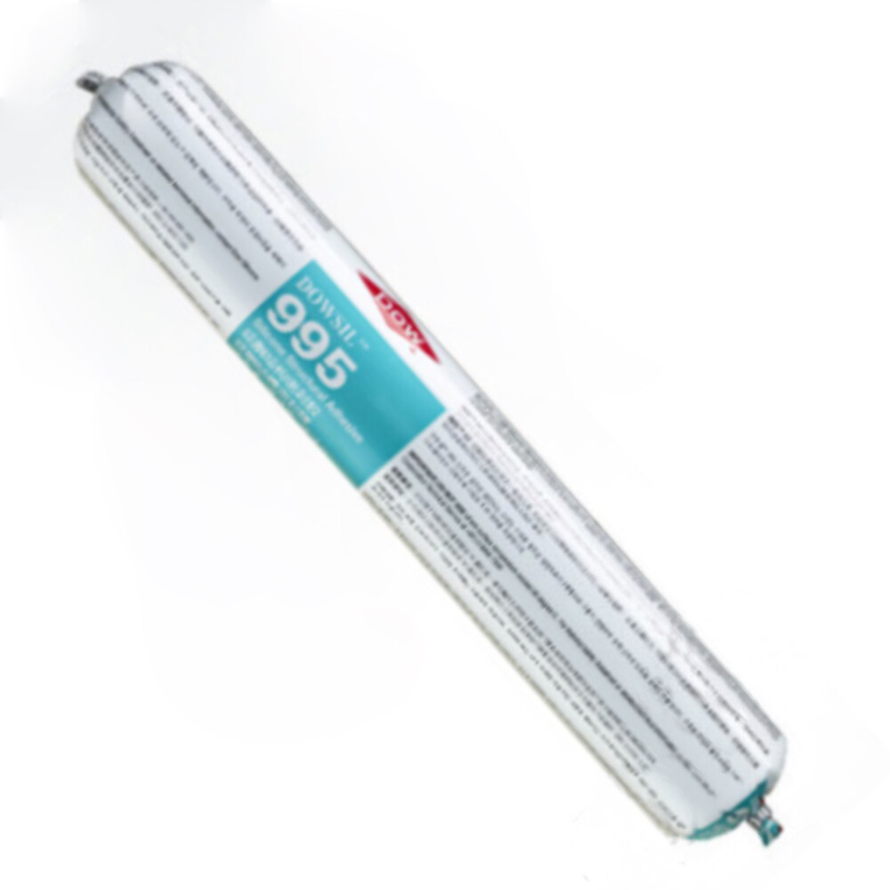 Curtain wall structural adhesive, model 995, black, volume 20.00 fluid ounce per tube