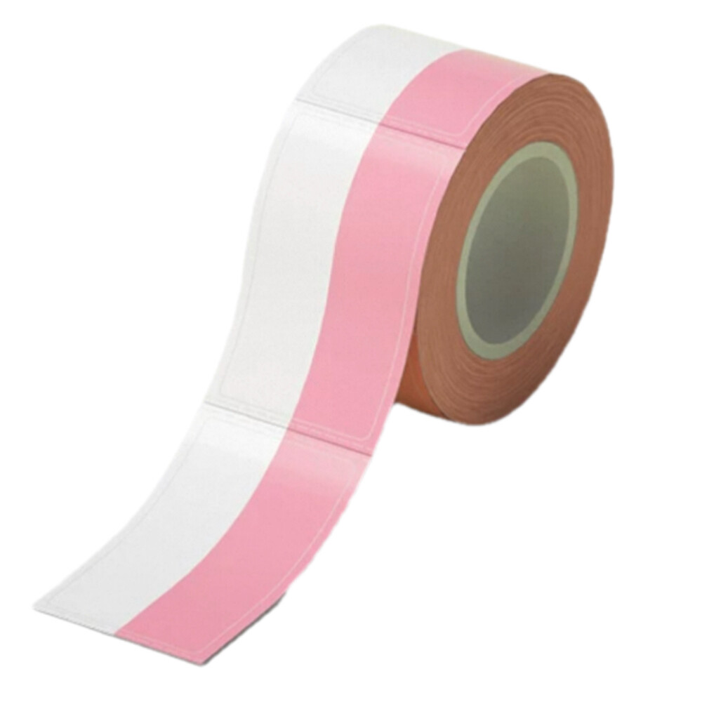 Thermal dual row cable label, F type, yellow, width one point one eight inch, height one point seven seven inch, two hundred labels per roll