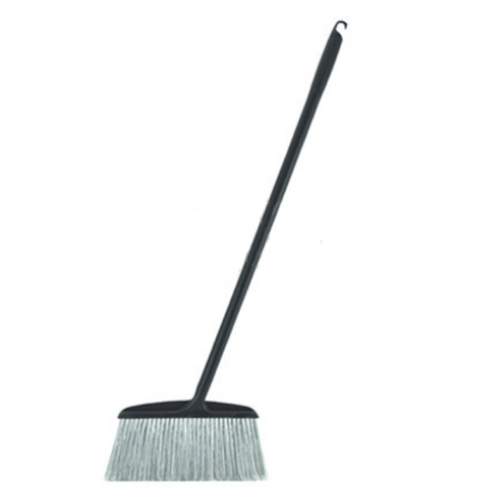 Plastic broom, head width 12.60 inch, length 34.65 inch, black