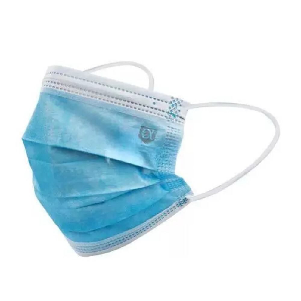 Disposable medical mask, model DNE170, blue, non sterile, Pkg Qty 10