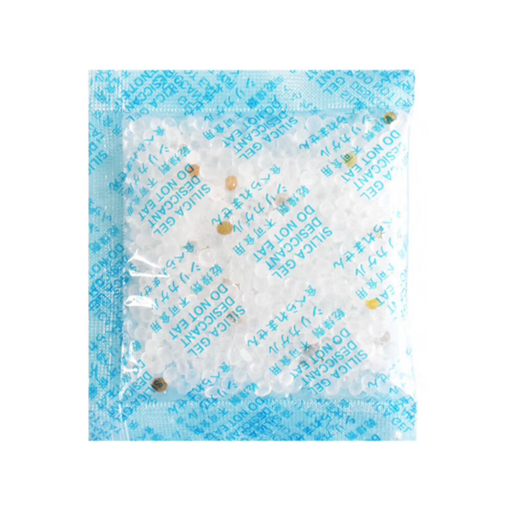 Food grade silica gel desiccant, 0.35oz bags, Pkg Qty 50, reusable for food, medicine, electronics, and pet items