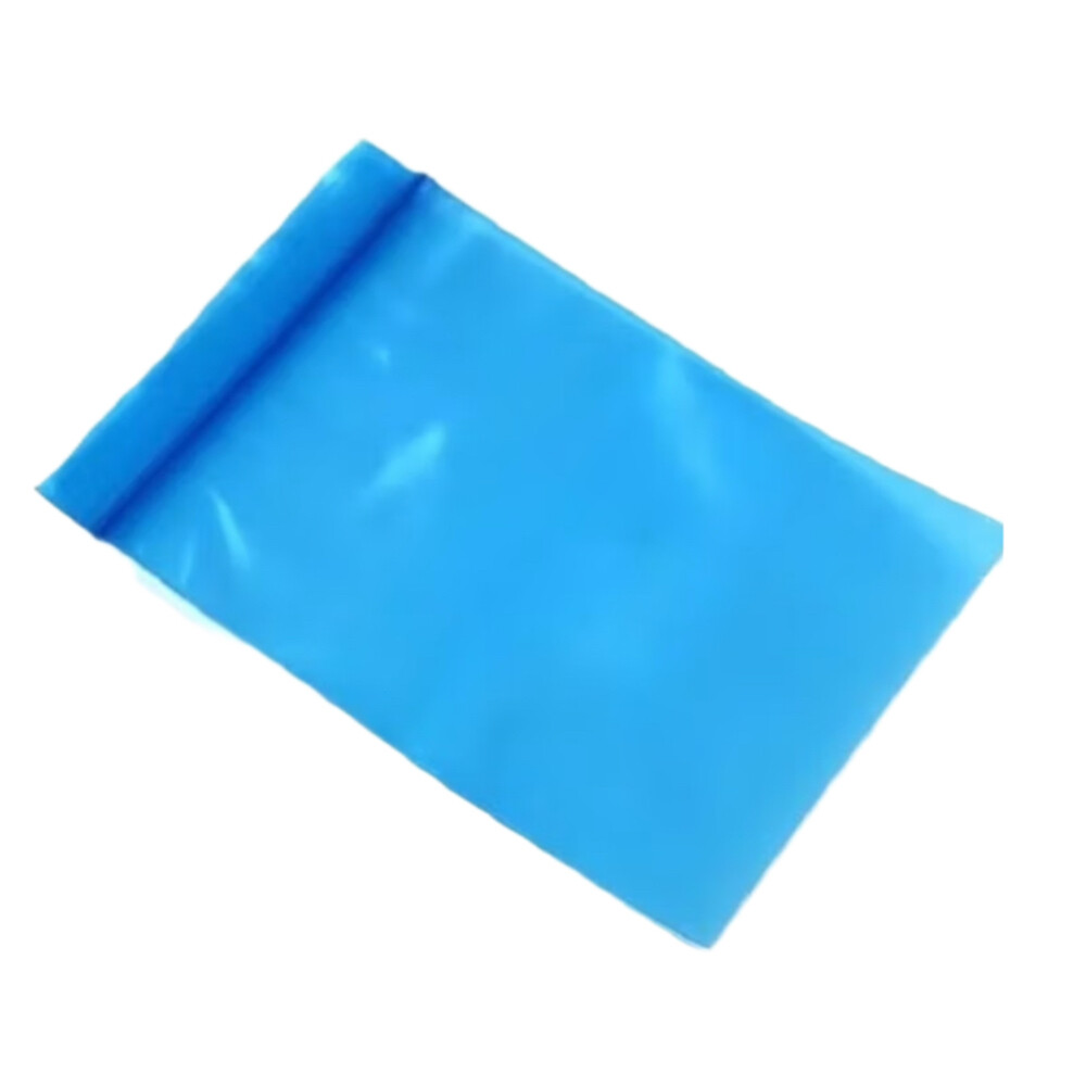 Anti static flat bag, silver, short side opening, length fourteen point nine six inch, width fifteen point seven five inch, thickness zero point zero zero three inch