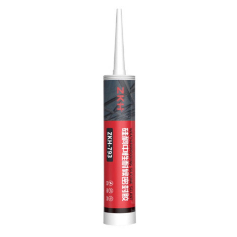 Neutral silicone weatherproof sealant, model 793, semi transparent, volume 10.15 fluid ounce per tube
