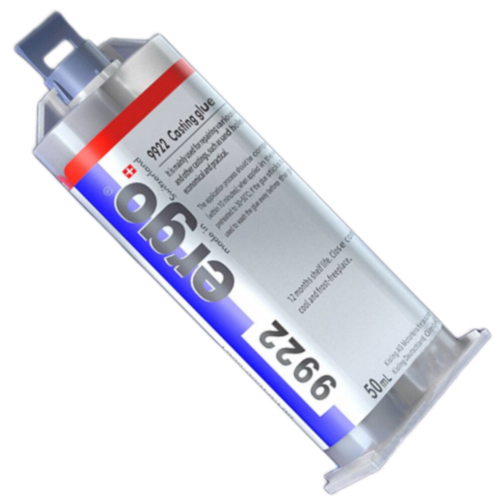 Epoxy structural adhesive, foundry adhesive, model 9922, gray, volume 1.69 fluid ounce per tube