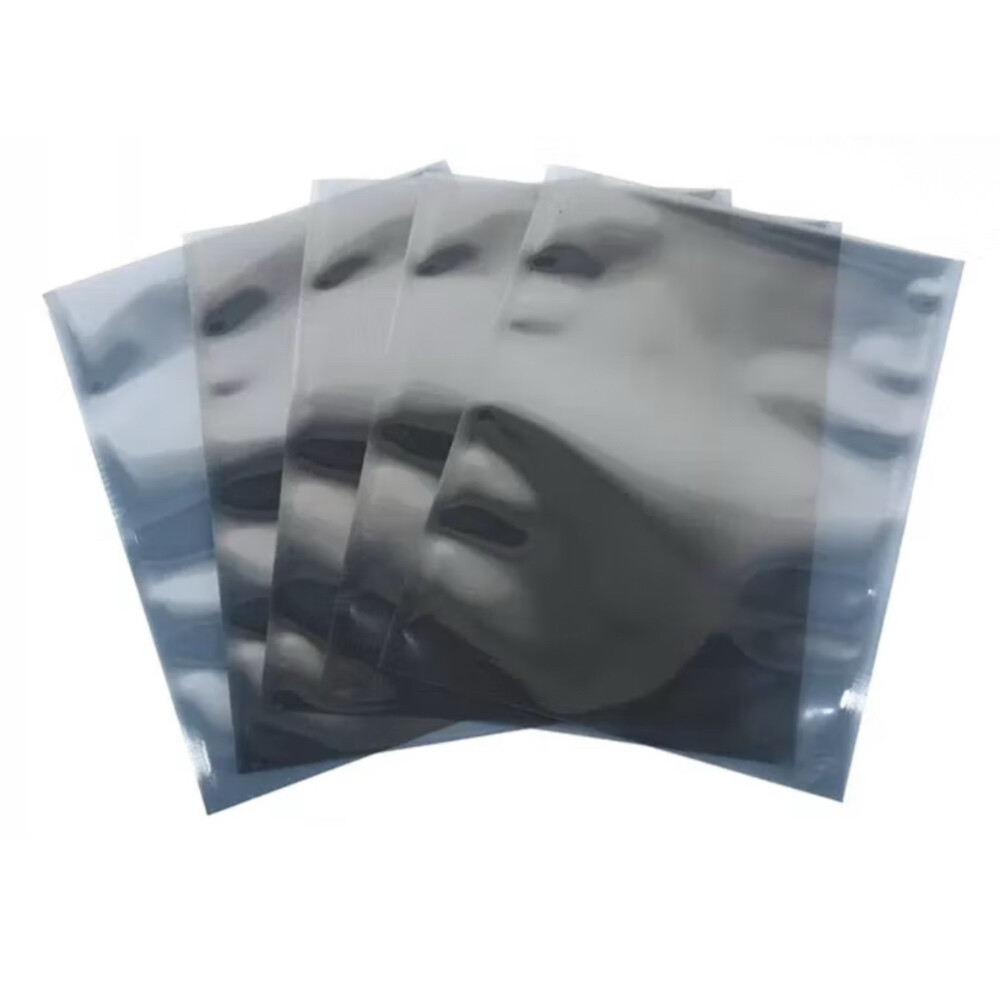 Anti static PE bag, pink, length seven point eight seven inch, width fifteen point seven five inch, thickness zero point zero zero four inch, one hundred pieces