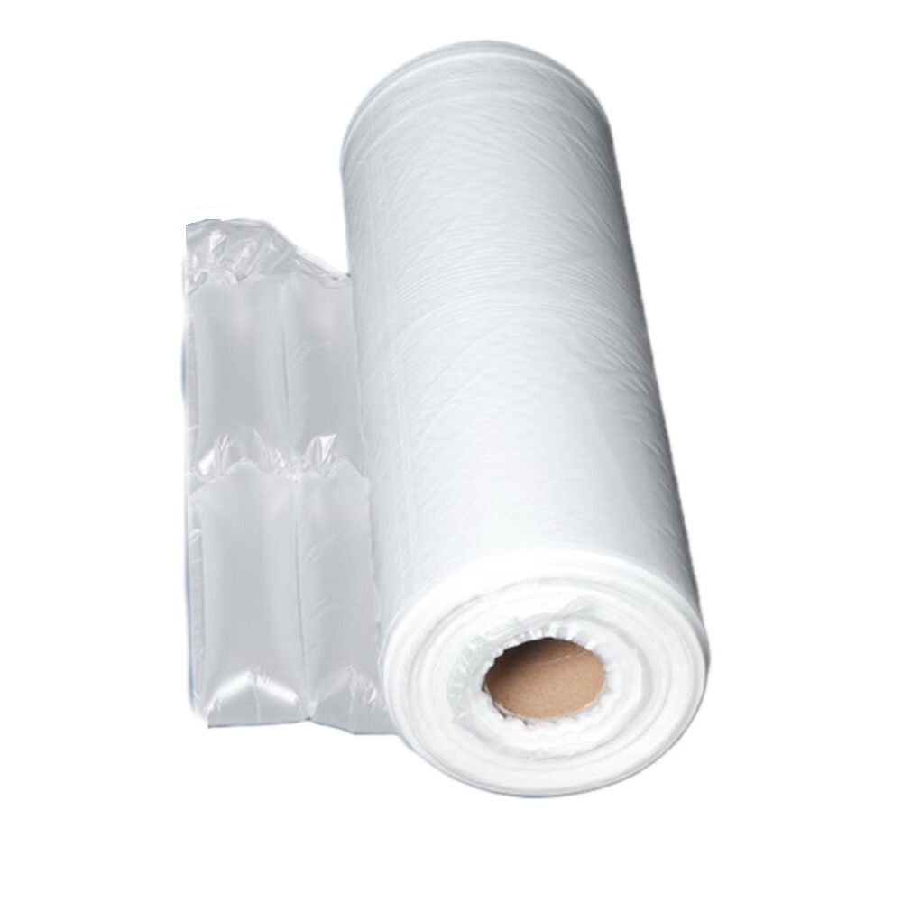 Tearable inflatable bubble bag roll single sheet width fifteen point seven five inch height five point nine one inch length three hundred twenty eight yard