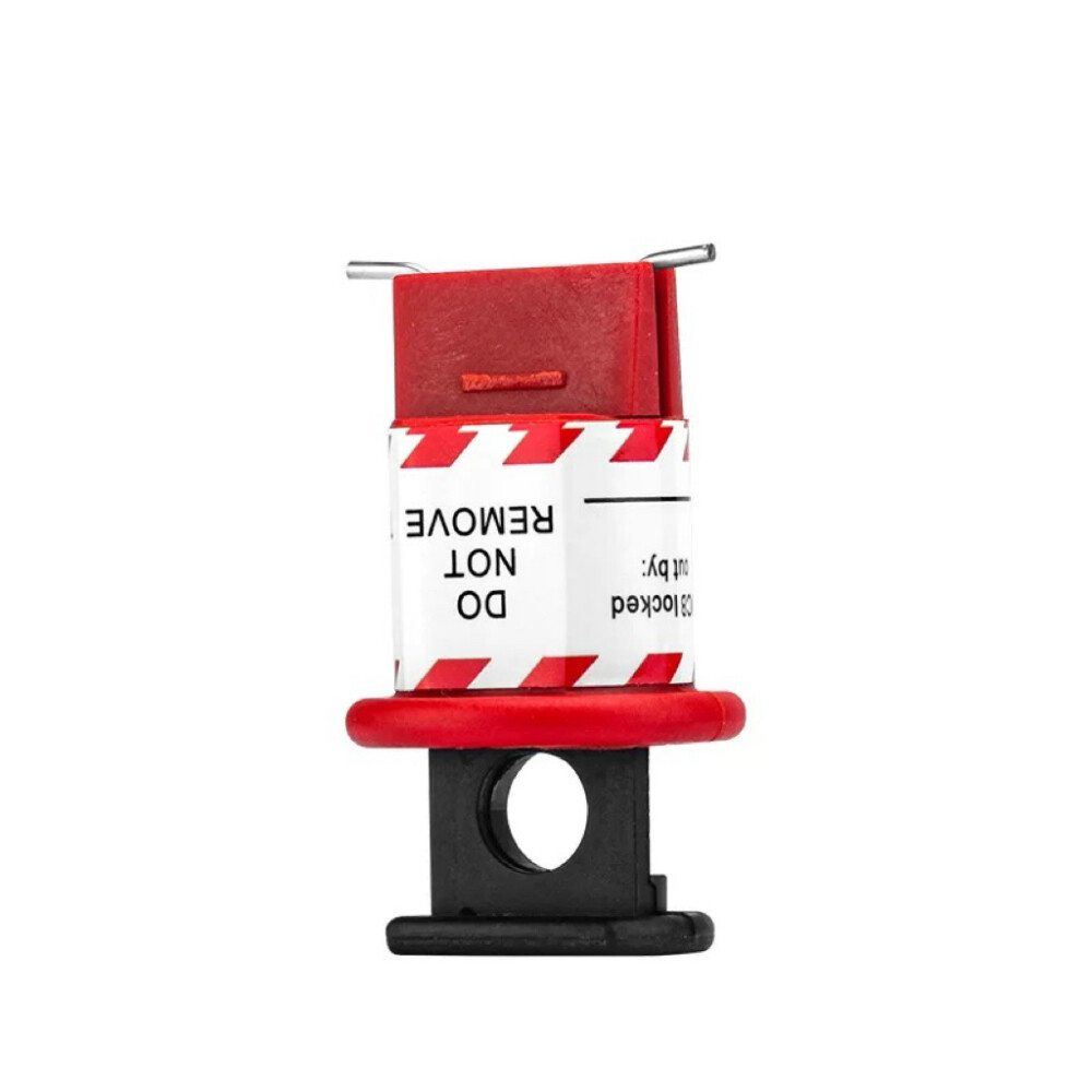 Miniature circuit breaker lock, model ELCB02, for pin distance up to 0.47 inch, inward facing pins