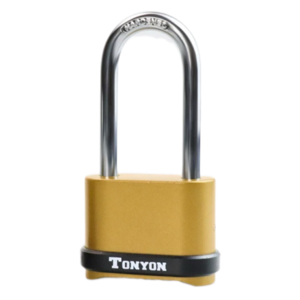 Anti theft combination padlock, model K25008 F57, 4 digit combination, gold