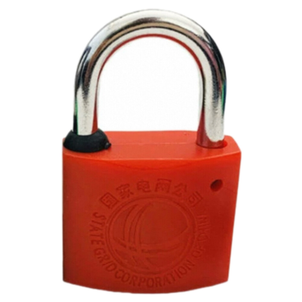 Engineering safety aluminum padlock, model BD A01, red, keyed different, shackle height 1.50 inch