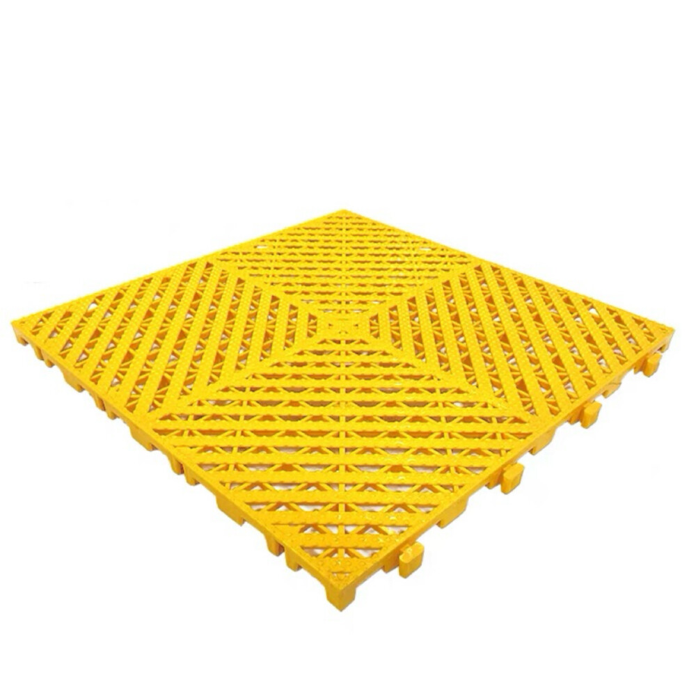 Thickened bathroom anti slip mat, length 22.44 inch, width 34.65 inch, thickness 0.24 inch, light blue, PVC elastic resin, large hole drainage