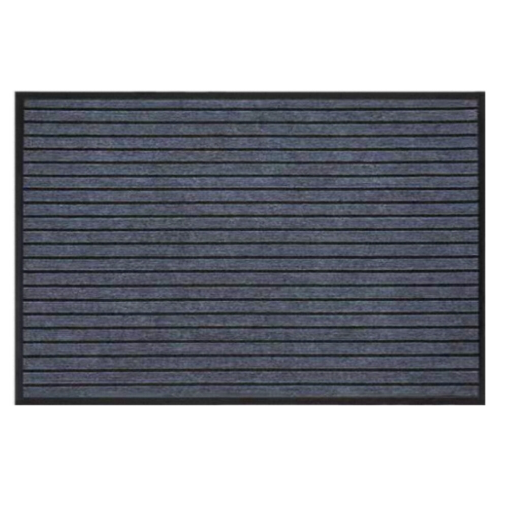 Anti slip striped carpet mat, gray with seven stripes, for doorways, commercial use, home use, length 59.06 inch, width 31.50 inch