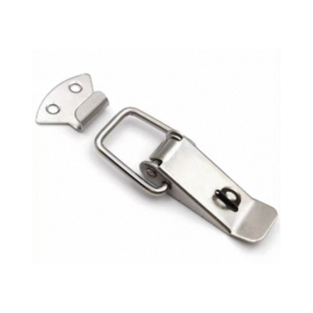 Steel hasp lock, model M D05, hook diameter 1.00 inch, lock hole diameter 0.39 inch, holds 6 padlocks