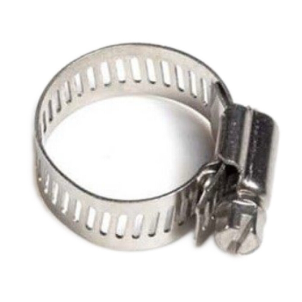 Stainless steel 304 hose clamp with handle, width 0.47 inch, diameter range from 4.65 inch to 5.51 inch, Pkg Qty 50