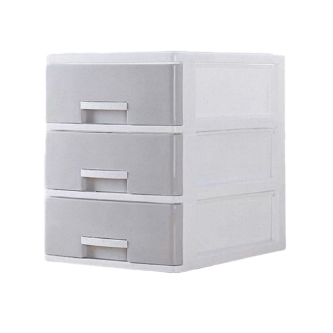 Office storage box, gray, large size, three layers