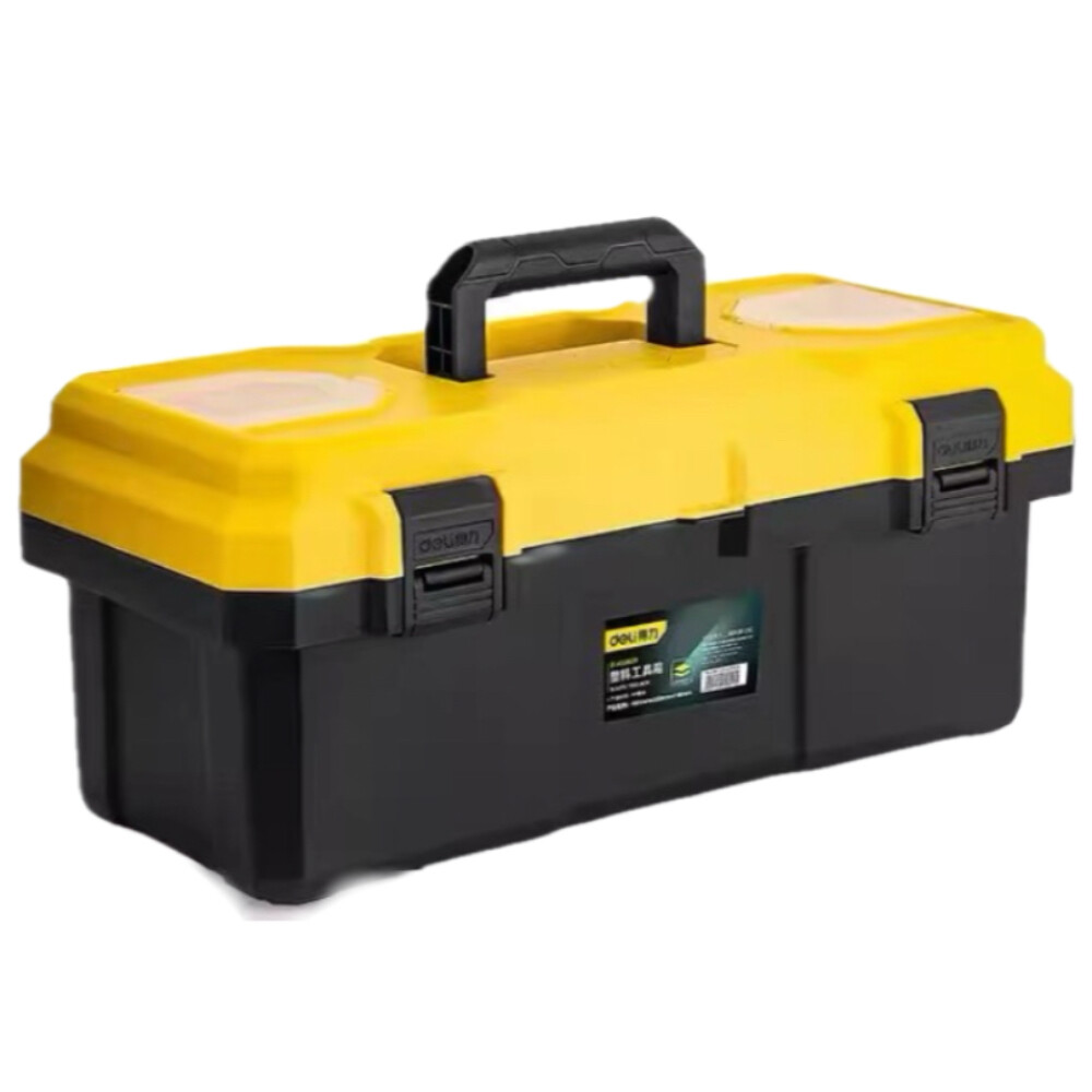 Plastic toolbox, model DL432618, 18 inch, length 15.75 inch, width 8.27 inch, height 7.48 inch