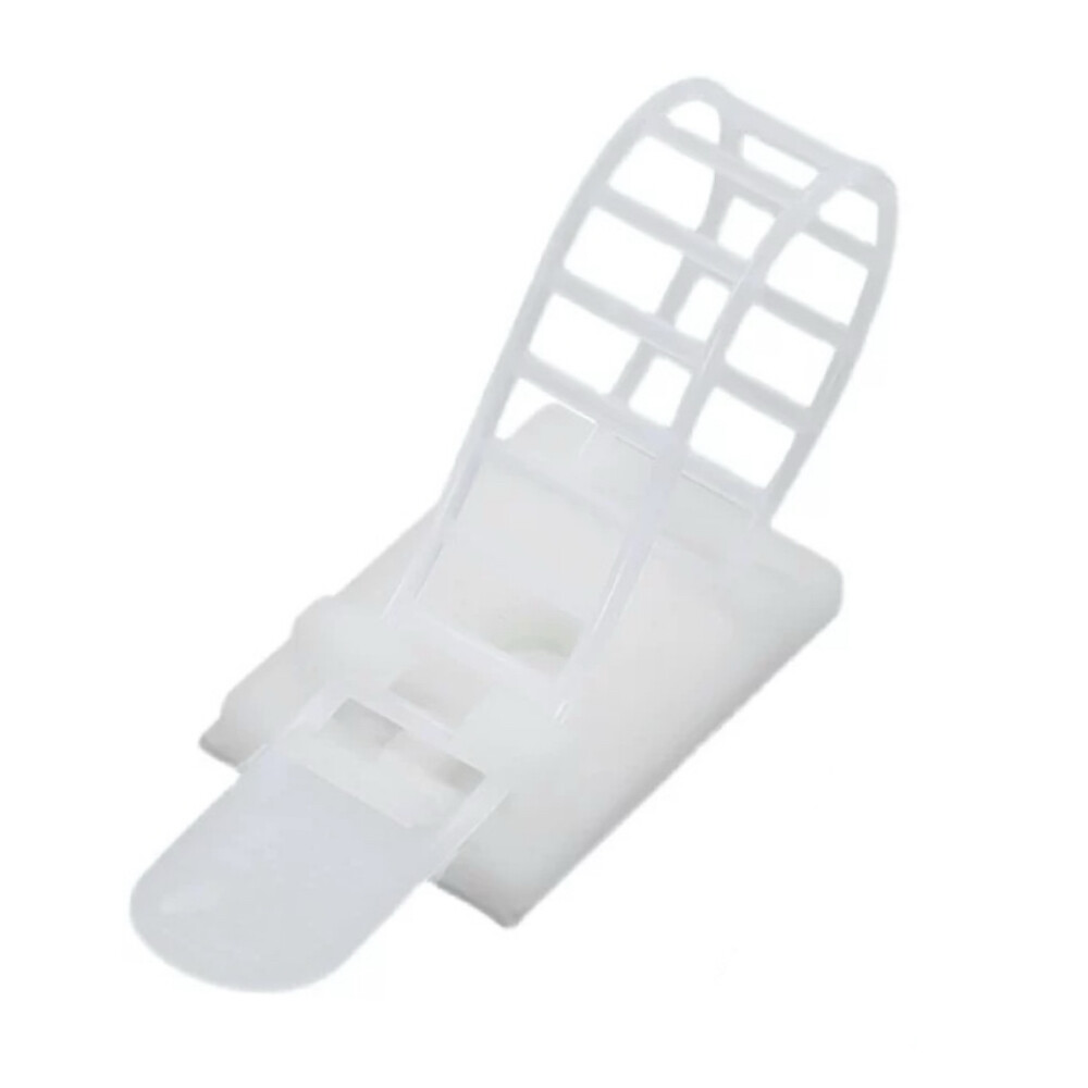 Adjustable fixed seat cable clip, white, outer diameter range from 0.35 inch to 1.22 inch, Pkg Qty 50