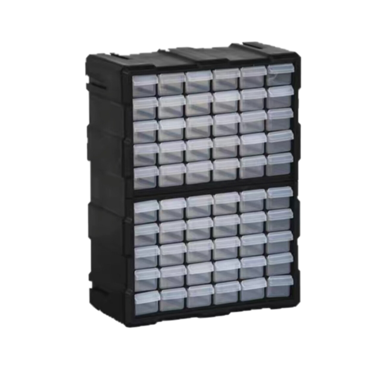 Drawer type parts box, A960BK, 60 compartments, black, length 18.90 inch, width 14.57 inch, height 7.09 inch