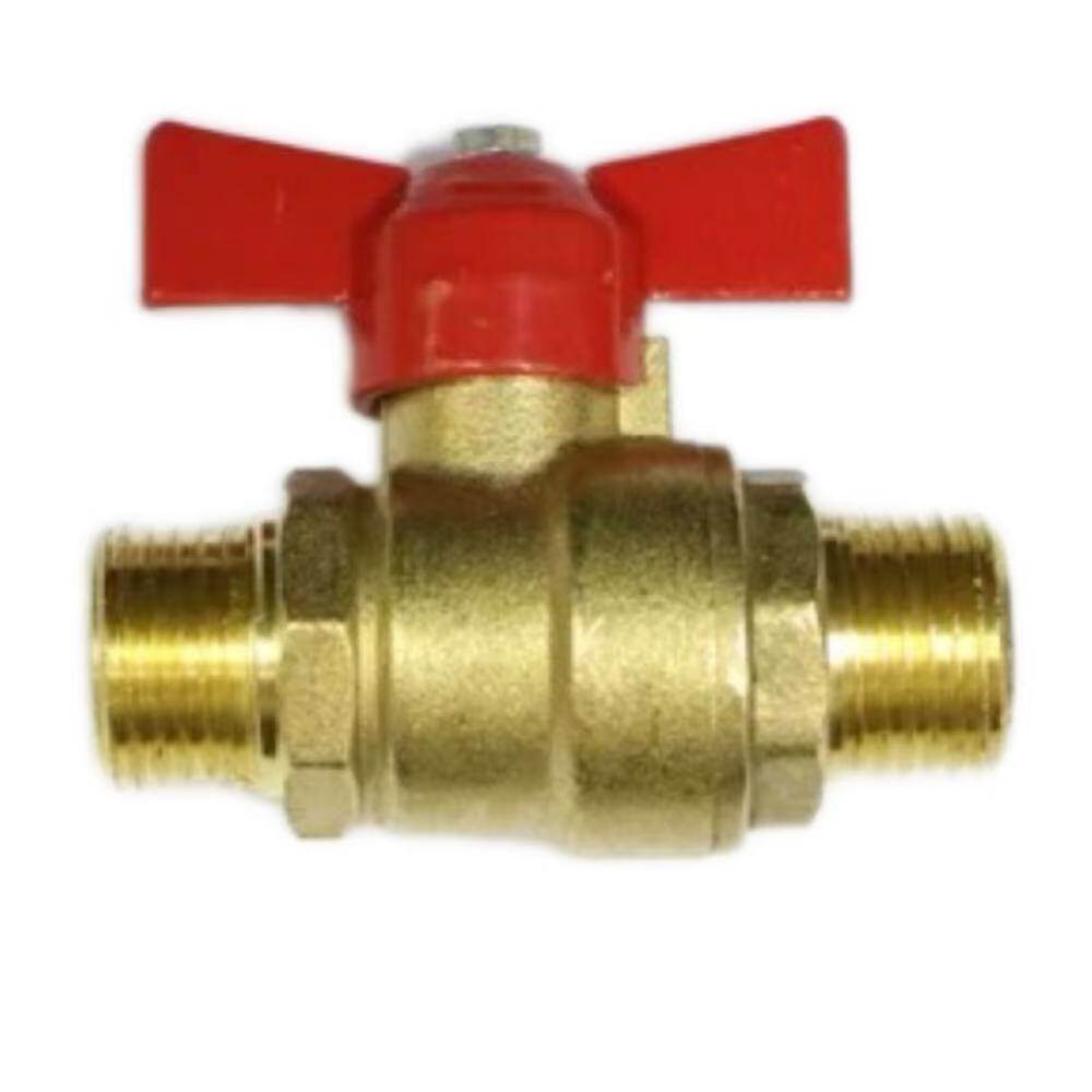Brass External Thread Ball Valve, DN15, 0.59 in Nominal Diameter, 20 bar Nominal Pressure