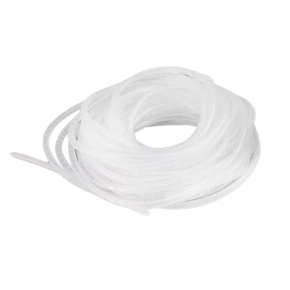 Spiral wrap tube, outer diameter 0.98 inch, black, length 8.20 foot per roll