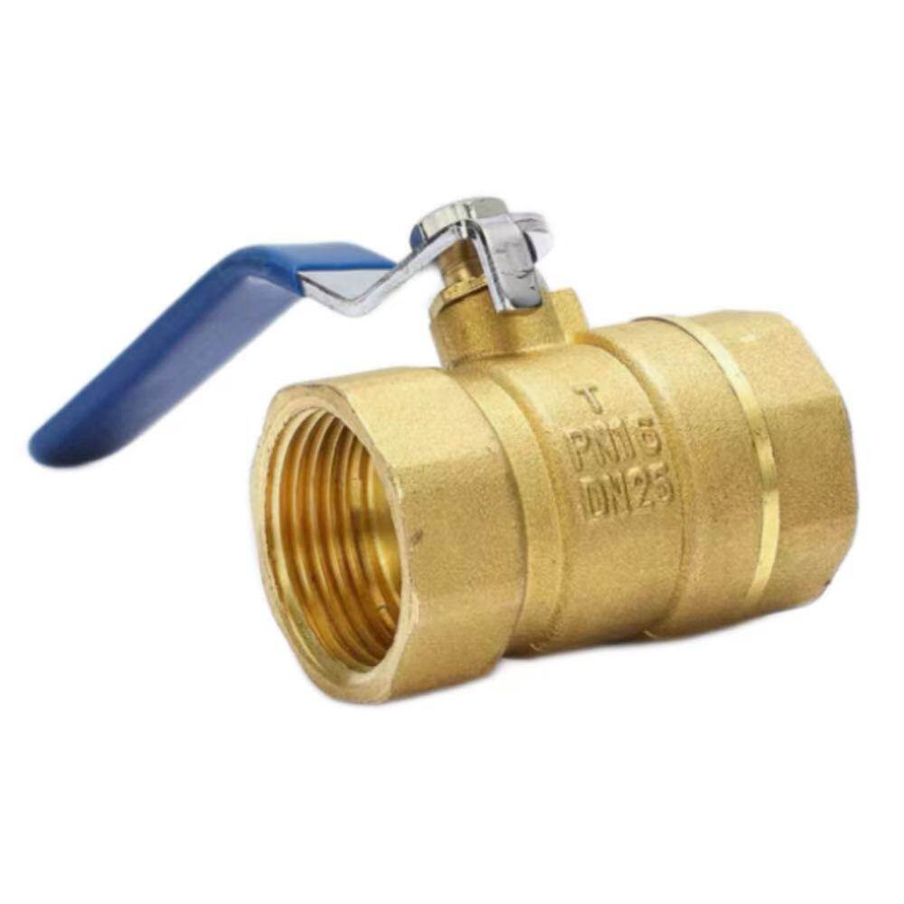 Brass Threaded Ball Valve, DN25, 1 in Nominal Diameter, 2.44 in Length, NPT Internal Thread