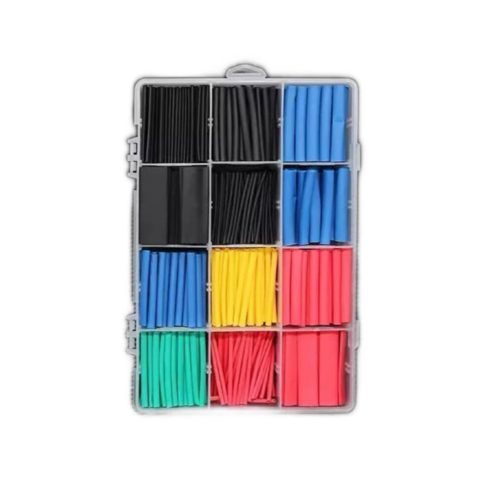 Heat shrink tubing kit, IT 60, multiple colors, diameter 0.24 inch, shrink ratio two to one, voltage rating 600 volt, Pkg Qty 60