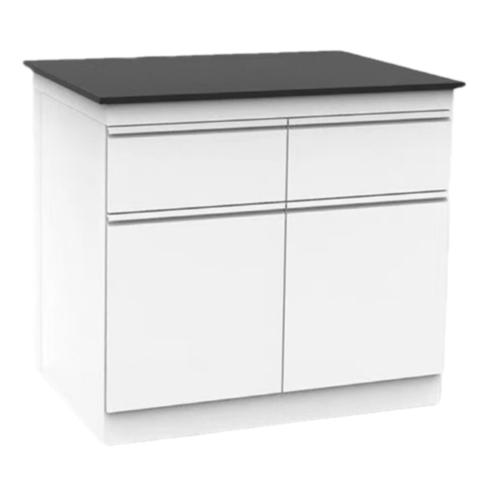 Full Steel Laboratory Side Table, 39.37 in by 29.53 in by 31.50 in