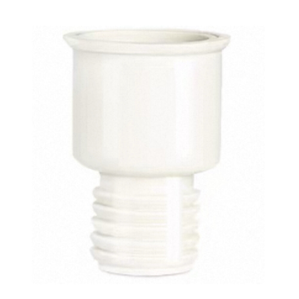 PP Plastic 90 Degree Elbow Hose Barb Fitting, M5 by 3 32 in Male Thread, White