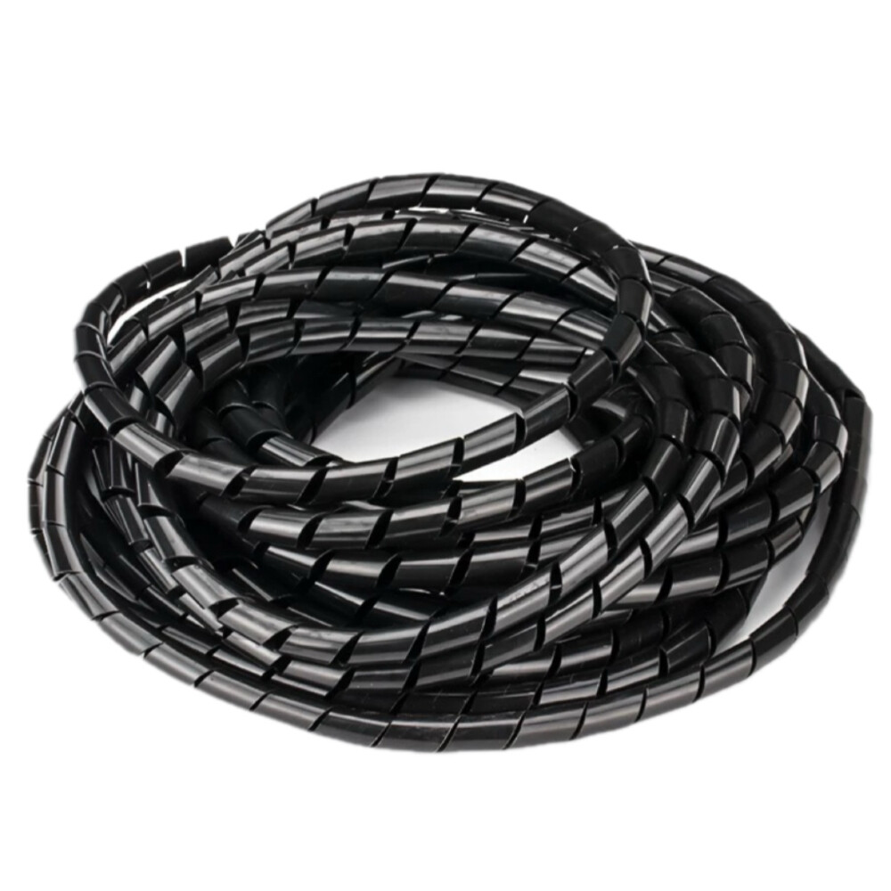 Spiral wrap tube, diameter 0.24 inch, white, length 59.06 foot